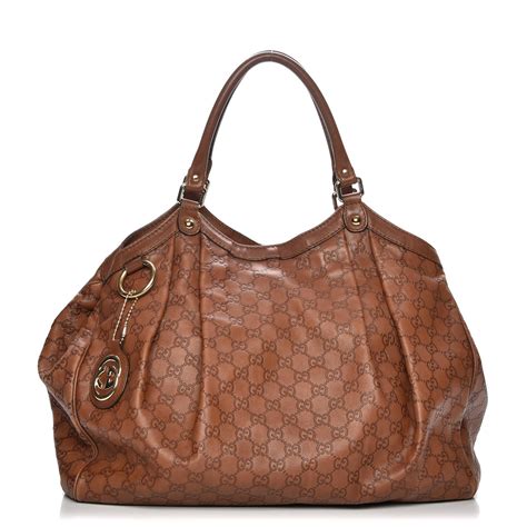 gucci sukey tote with zipper|Gucci guccissima large tote.